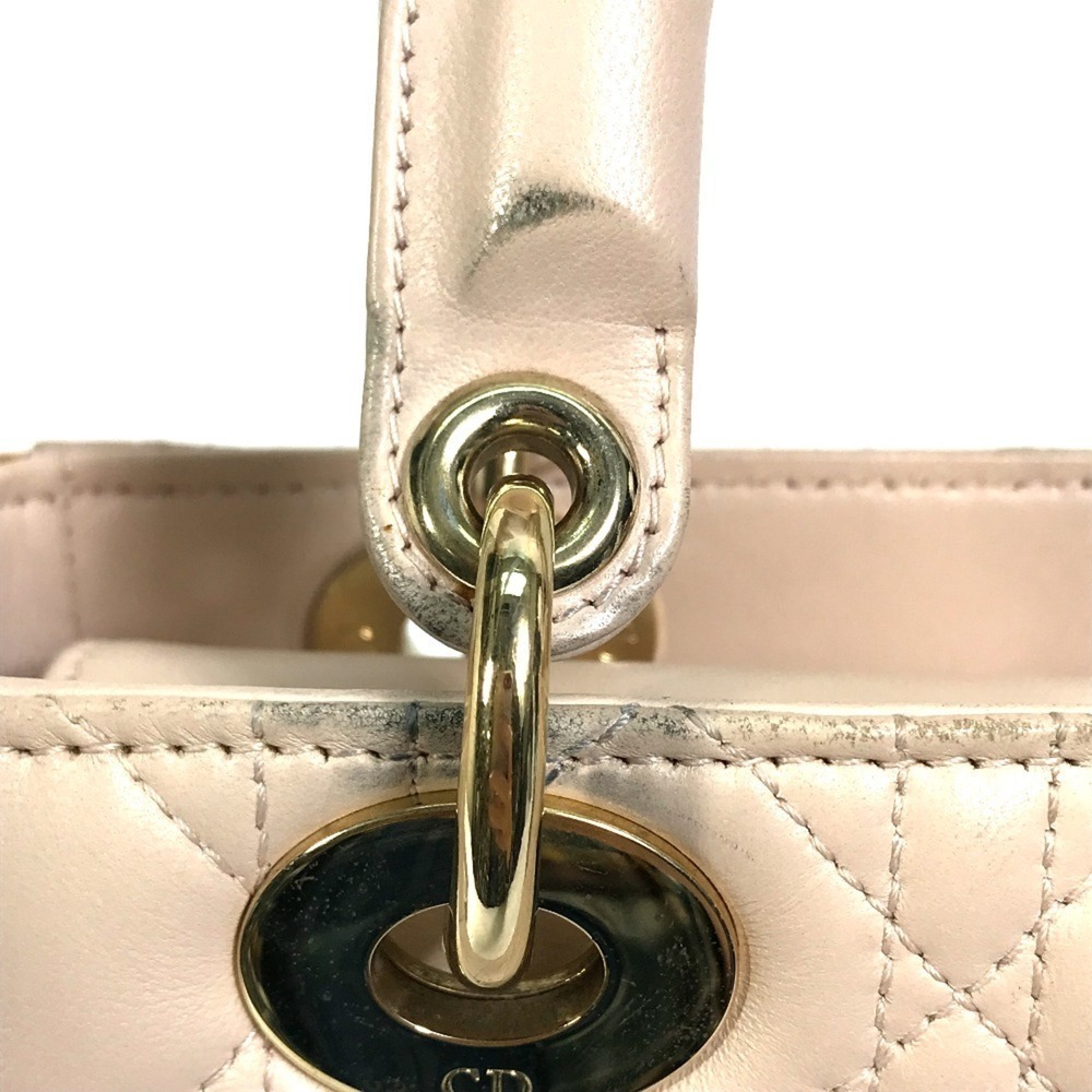 CHRISTIAN DIOR Cream Leather Shoulder Bag - Picture 14 of 16